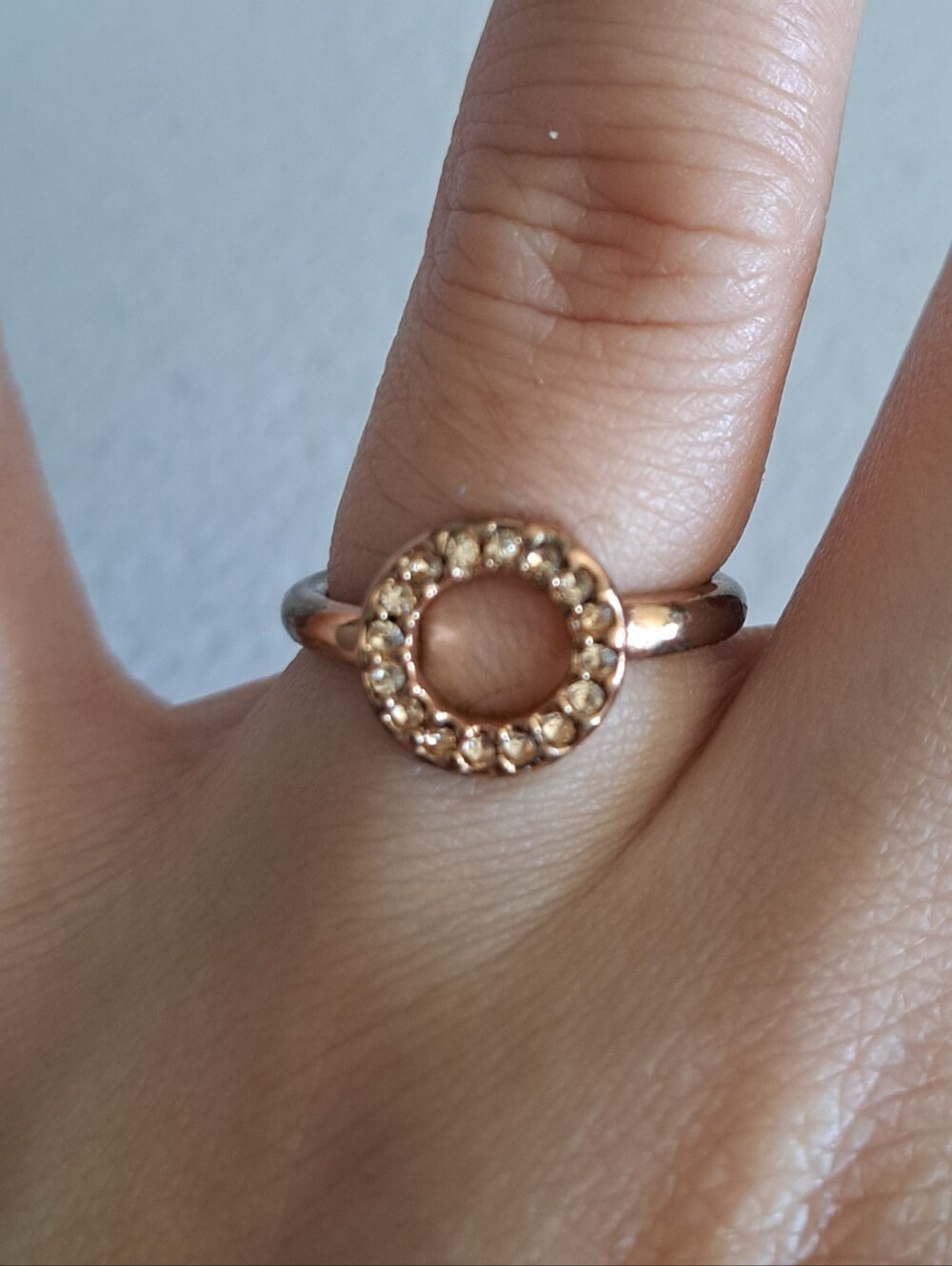 Coach Fashion Rose Gold & Silver Circle Accent Ring Set - Unbranded - Picture 2 of 4
